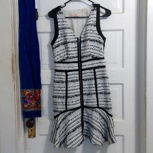 Gorgeous B&W Rebecca Taylor dress. Size 6.